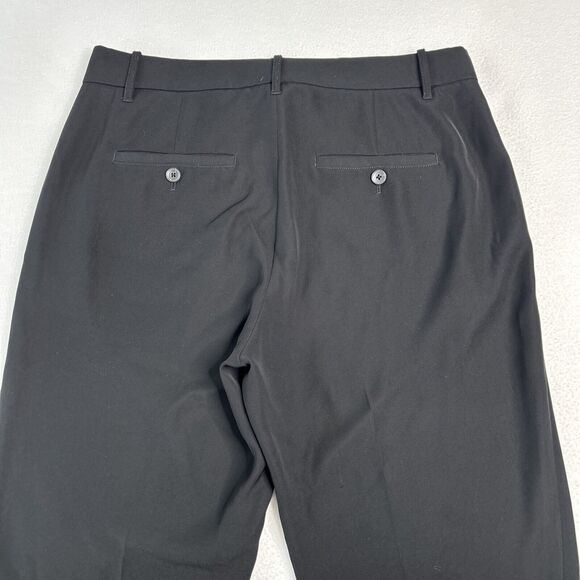 Vince Women's Size 10 Cropped Tapered Trousers Black VR68621640 - Picture 4 of 8
